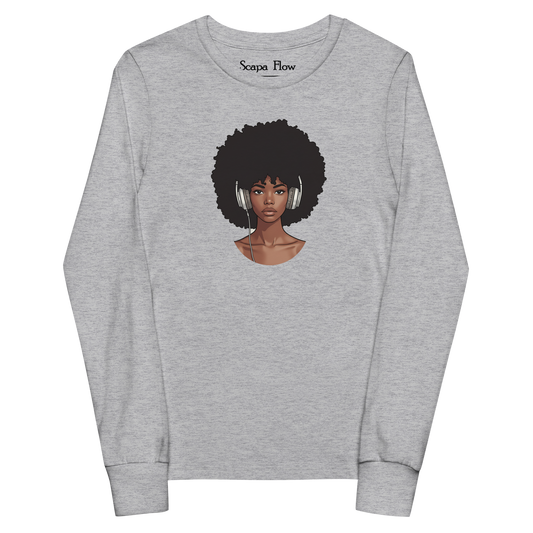 Camiseta manga larga joven "Afro Woman"