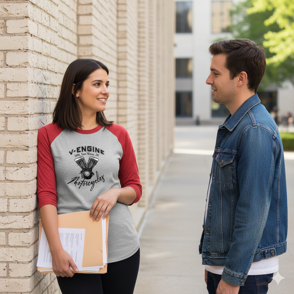 Camiseta de media manga bicolor "V-Engine"