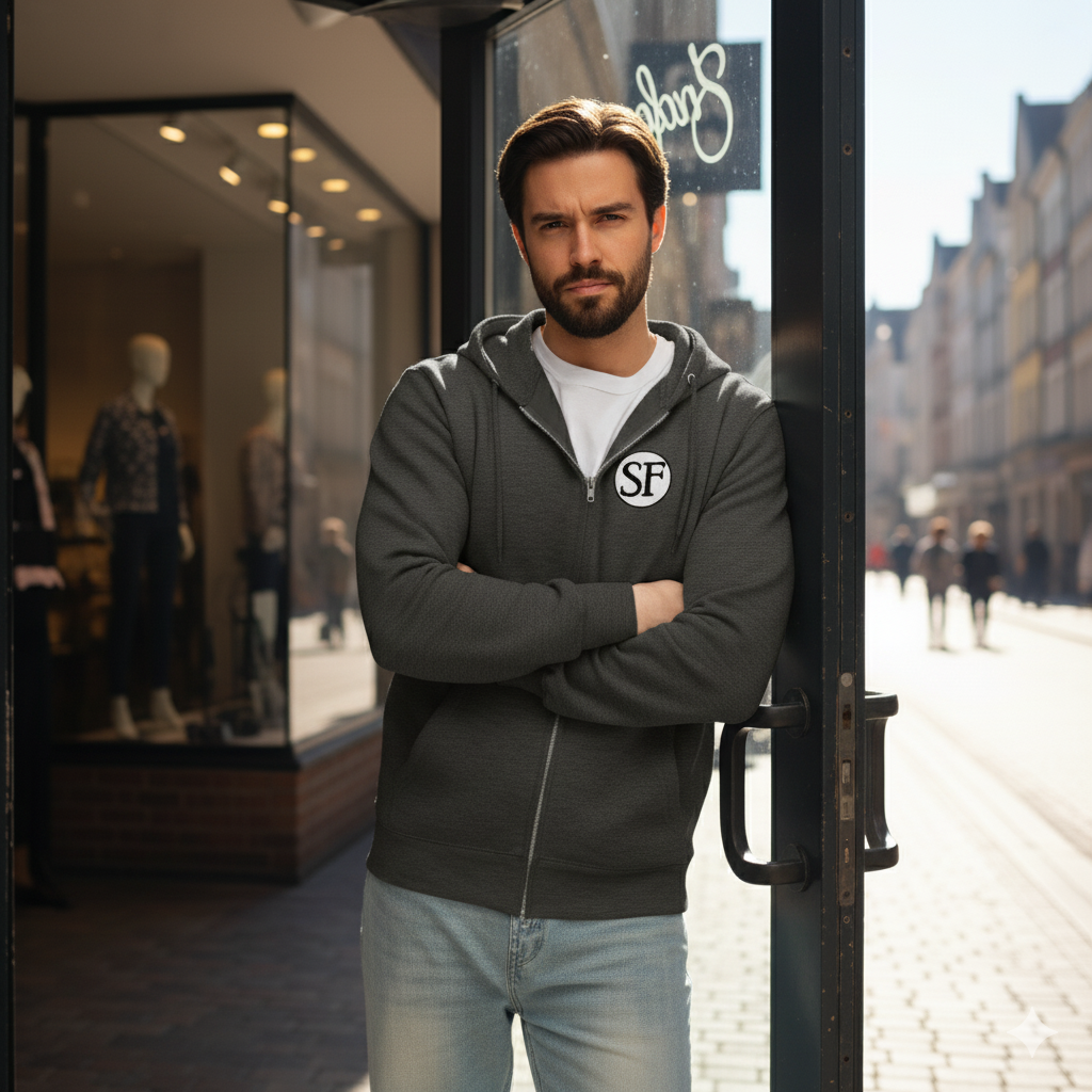 Sudadera con capucha y cremallera "58th Wing"